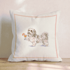 Aperol Havanese Throw Pillow - Hillcroft Home