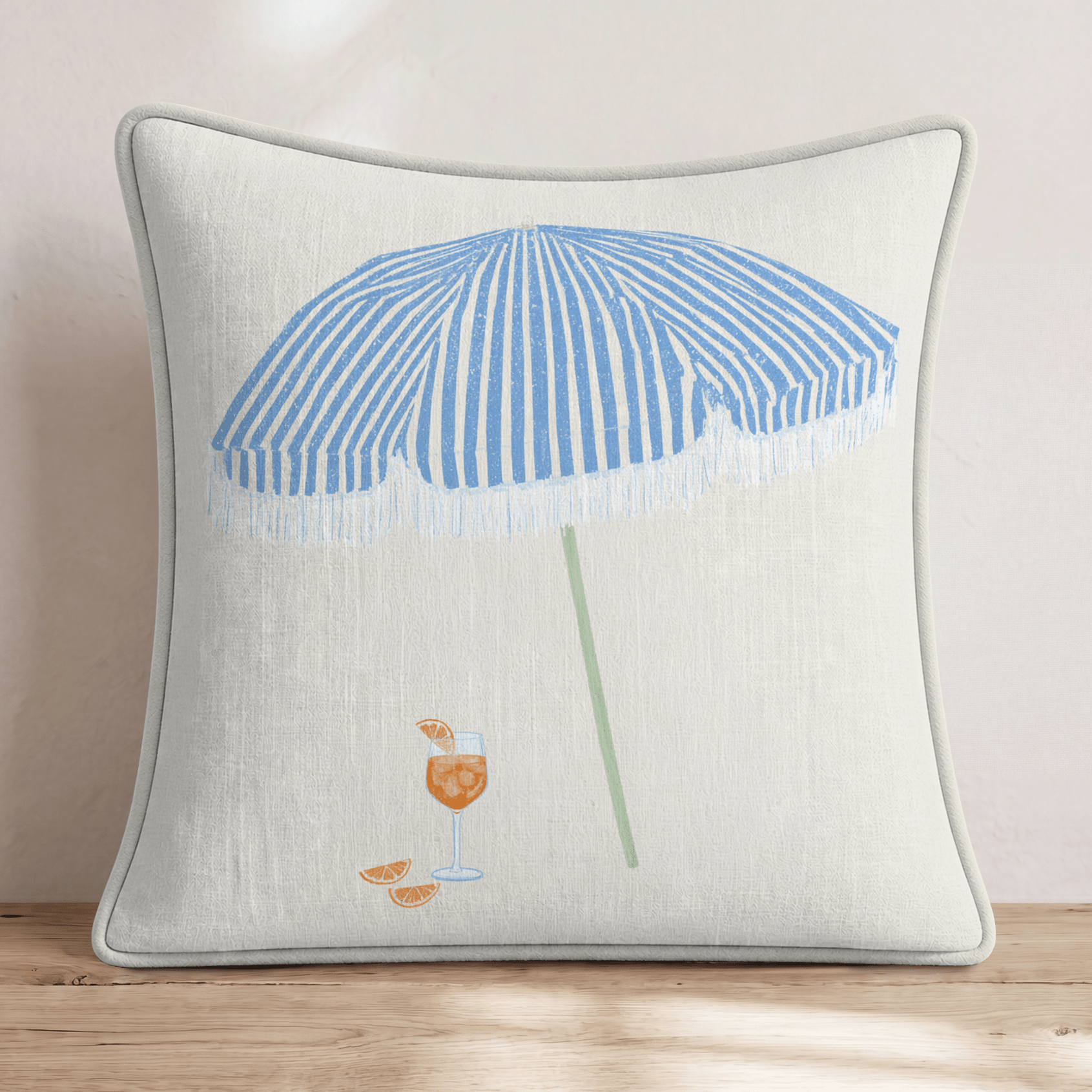 Aperol In Shade Throw Pillow - Hillcroft Home