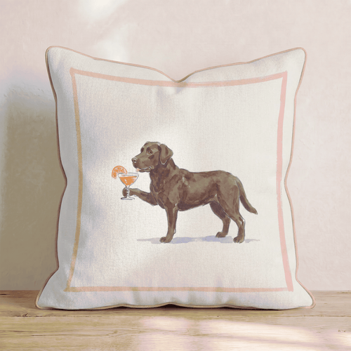 Aperol Labrador Retriever Throw Pillow - Hillcroft Home