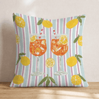 Aperol O_Clock Throw Pillow - Hillcroft Home