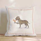 Aperol Pit Bull Throw Pillow - Hillcroft Home