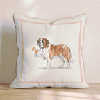 Aperol Saint Bernard Throw Pillow - Hillcroft Home
