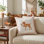Aperol Vizsla Throw Pillow - Hillcroft Home