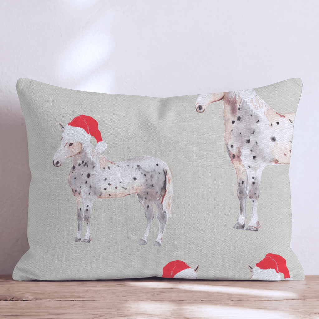 Appaloosa Santa Hats Throw Pillow - Hillcroft Home