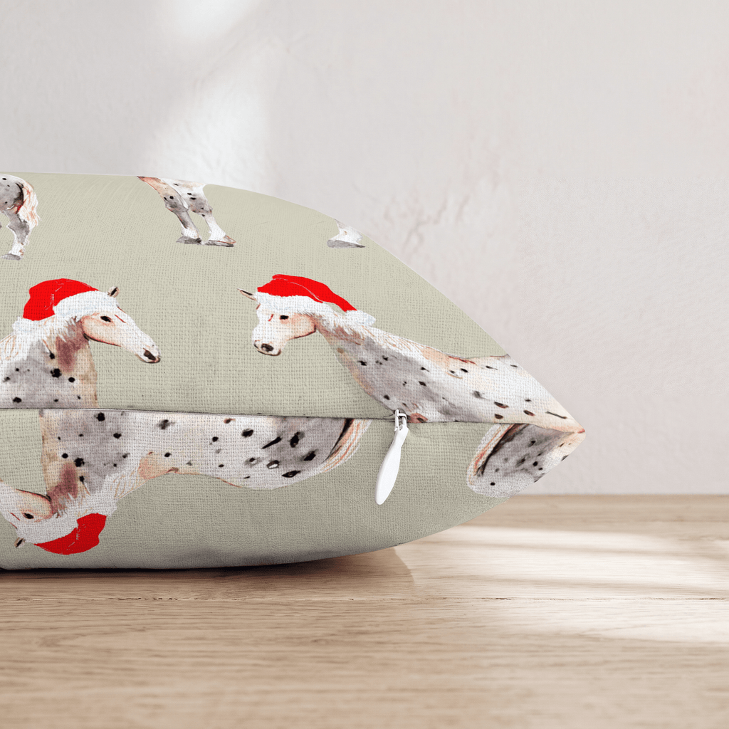 Appaloosa Santa Hats Throw Pillow - Hillcroft Home