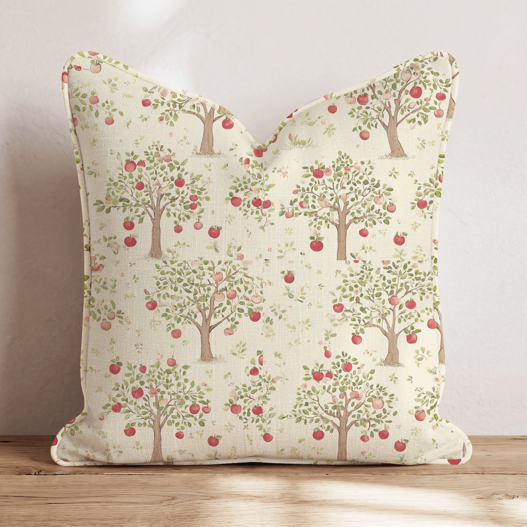 Apple Blossom Orchard Throw Pillow - Hillcroft Home