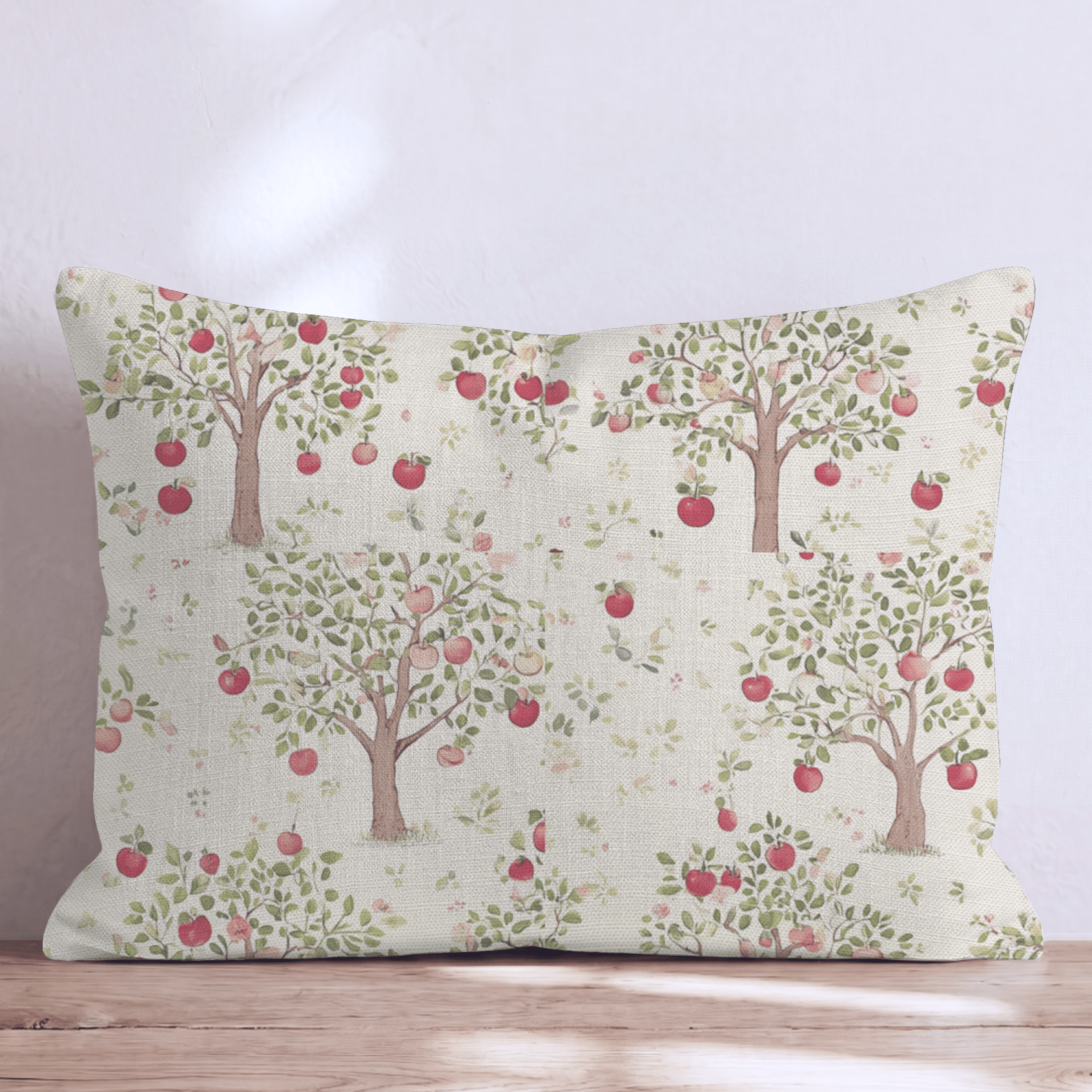 Apple Blossom Orchard Throw Pillow - Hillcroft Home