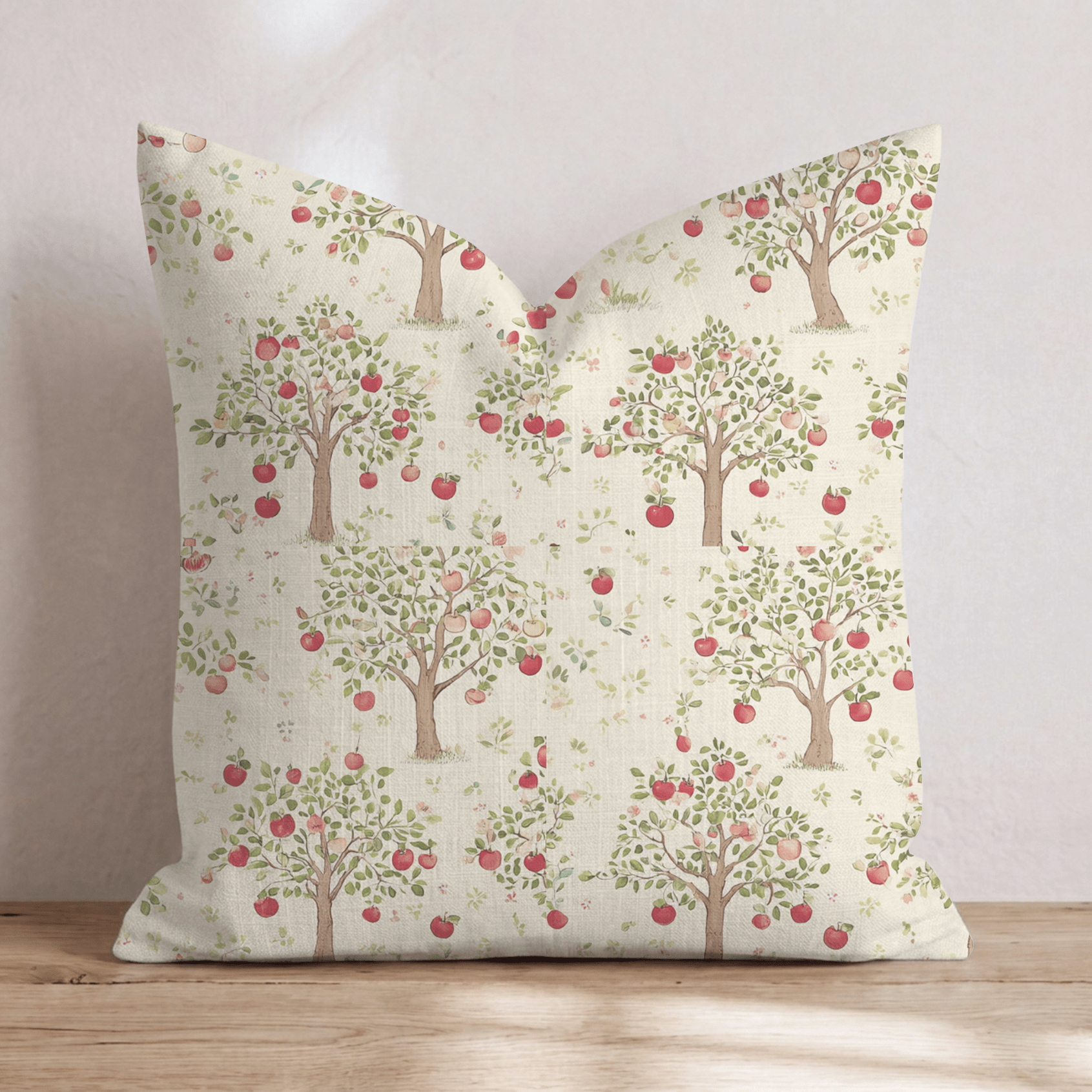 Apple Blossom Orchard Throw Pillow - Hillcroft Home