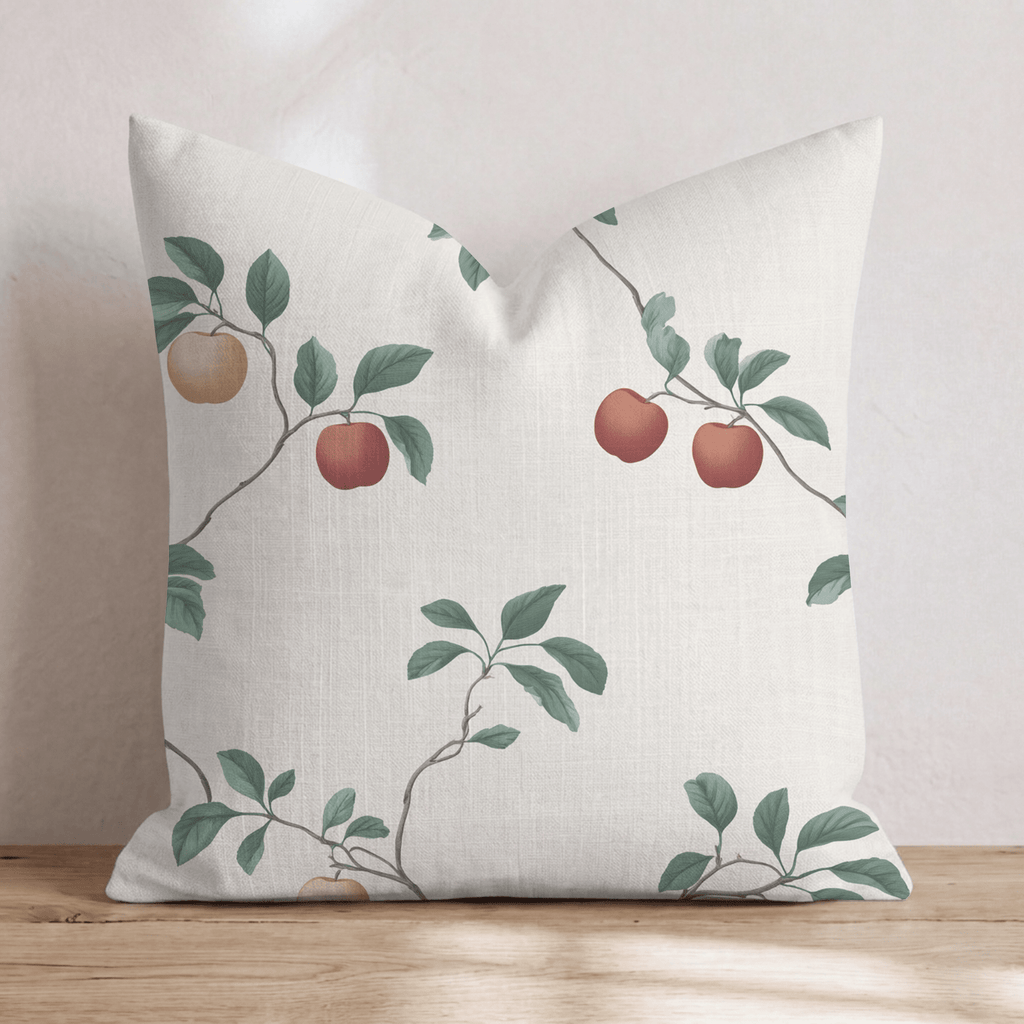 Apple Branch Stretch Throw Pillow - Hillcroft Home
