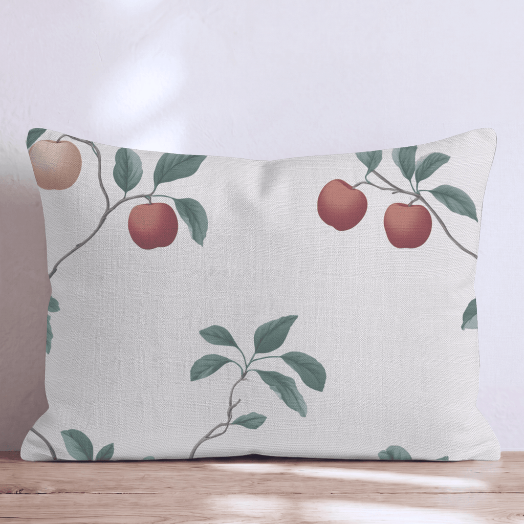 Apple Branch Stretch Throw Pillow - Hillcroft Home