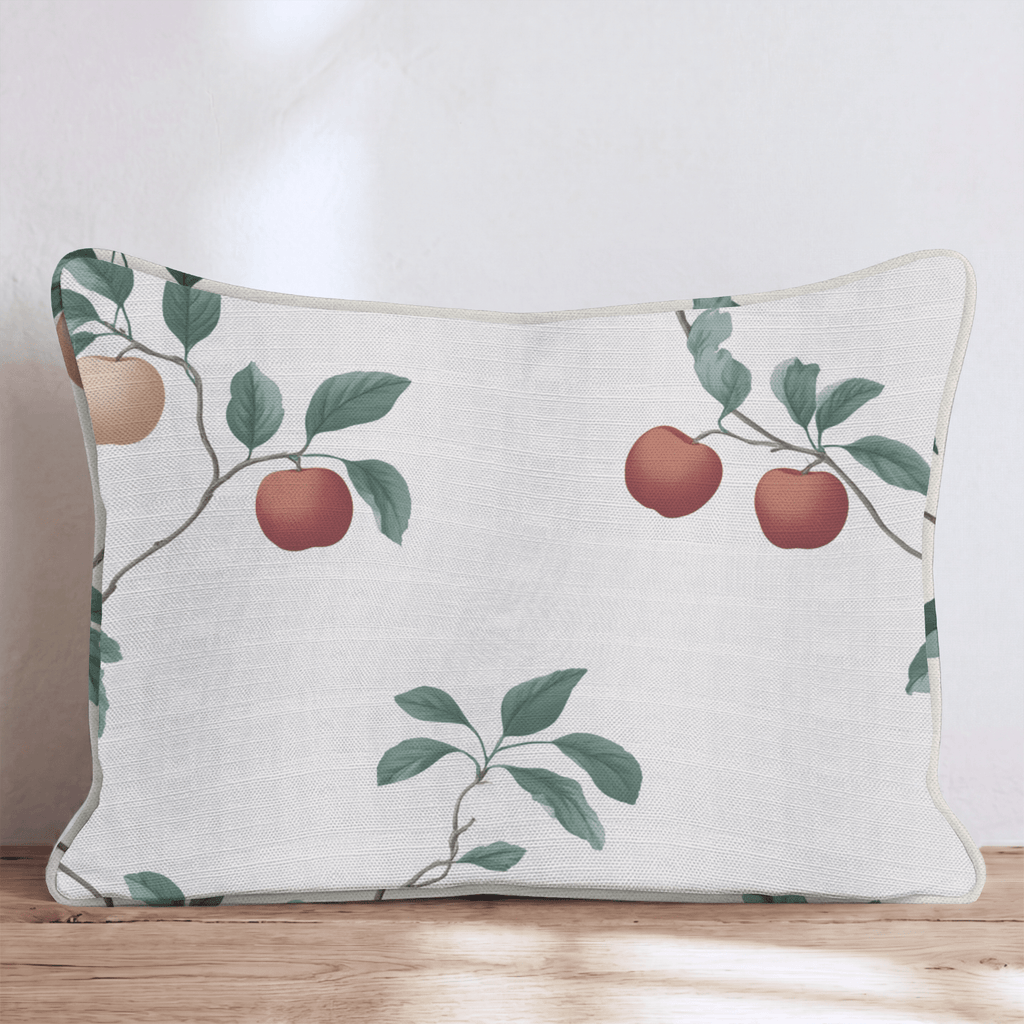 Apple Branch Stretch Throw Pillow - Hillcroft Home