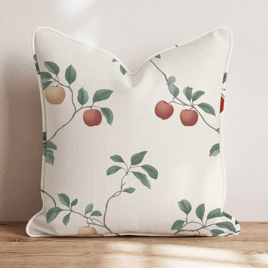 Apple Branch Stretch Throw Pillow - Hillcroft Home