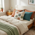 Apple Checks Throw Pillow - Hillcroft Home