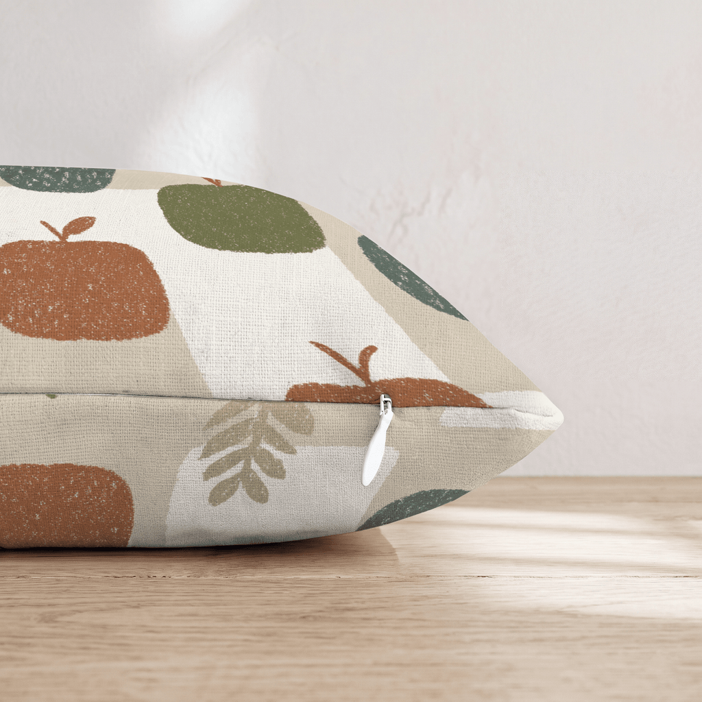 Apple Checks Throw Pillow - Hillcroft Home