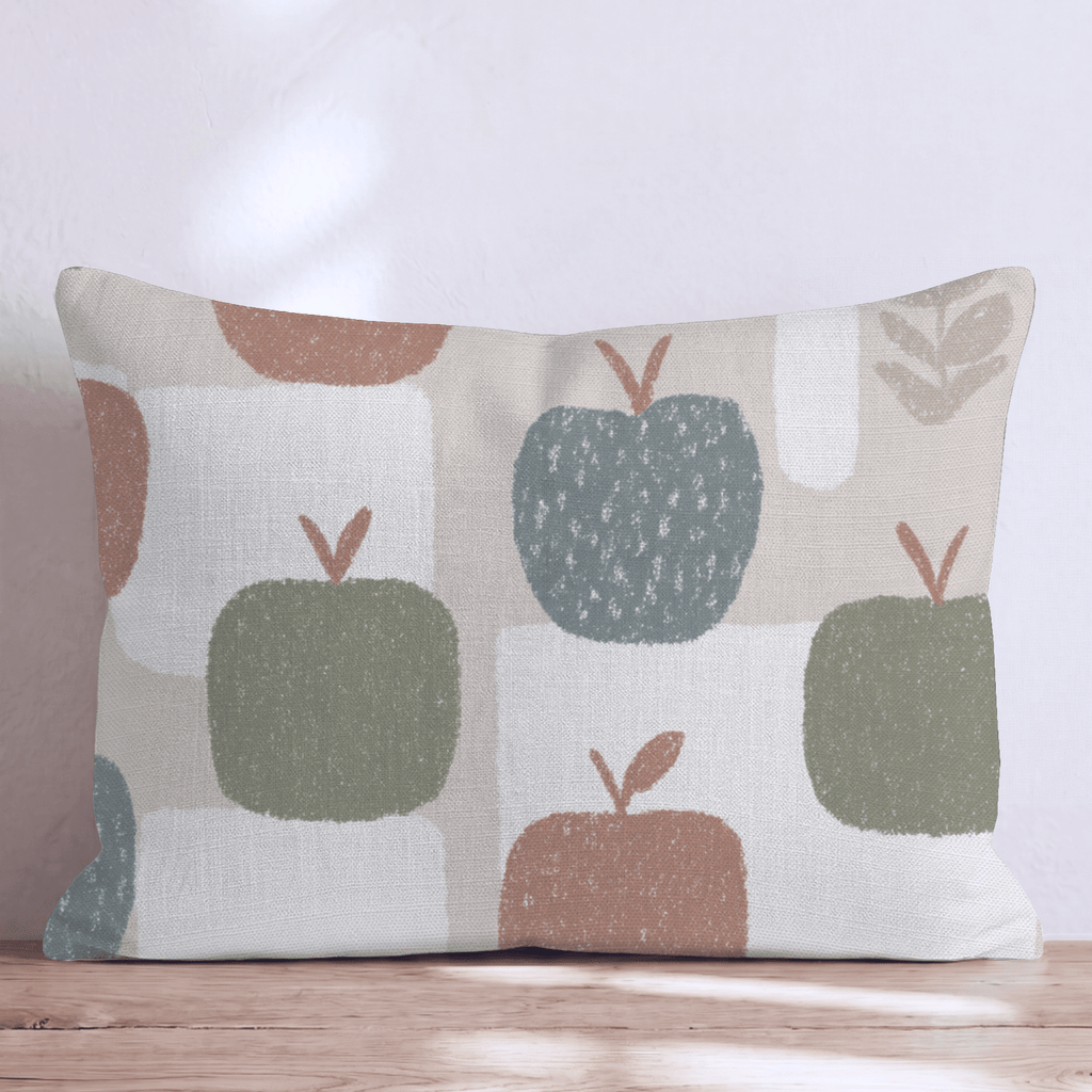 Apple Checks Throw Pillow - Hillcroft Home