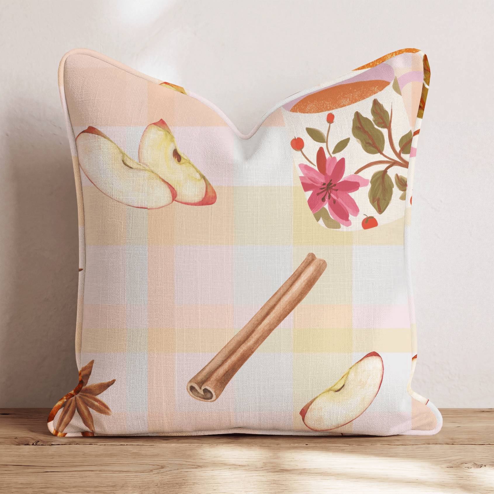 Apple Crisp Cider Throw Pillow - Hillcroft Home