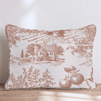 Apple Orchard Toile Throw Pillow - Hillcroft Home