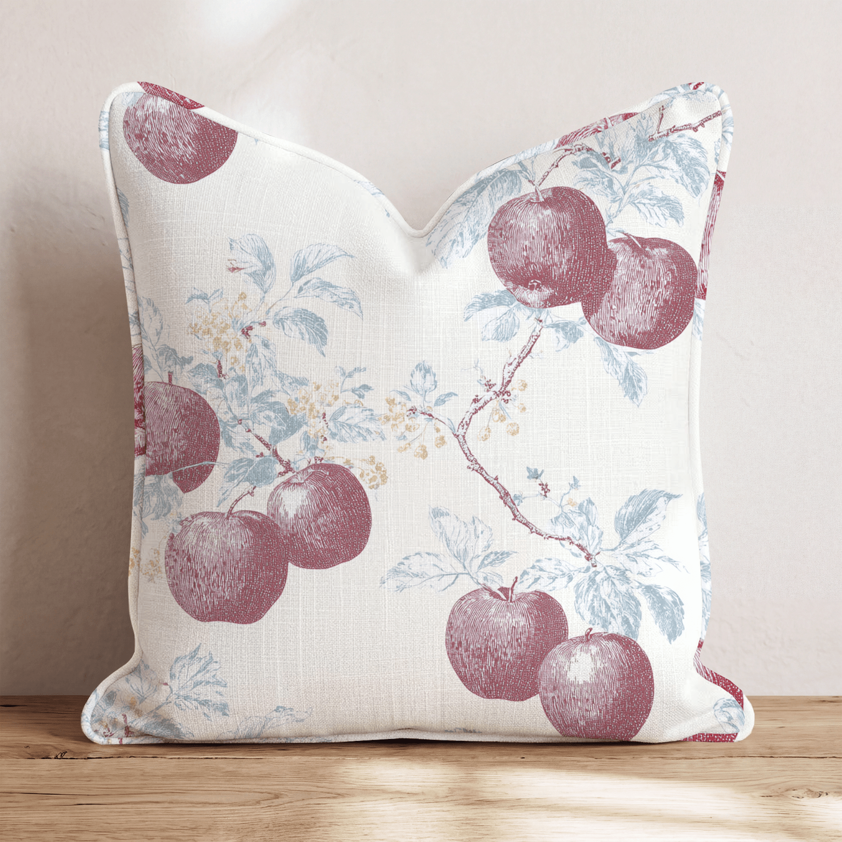 Apples and Branches Throw Pillow - Hillcroft Home