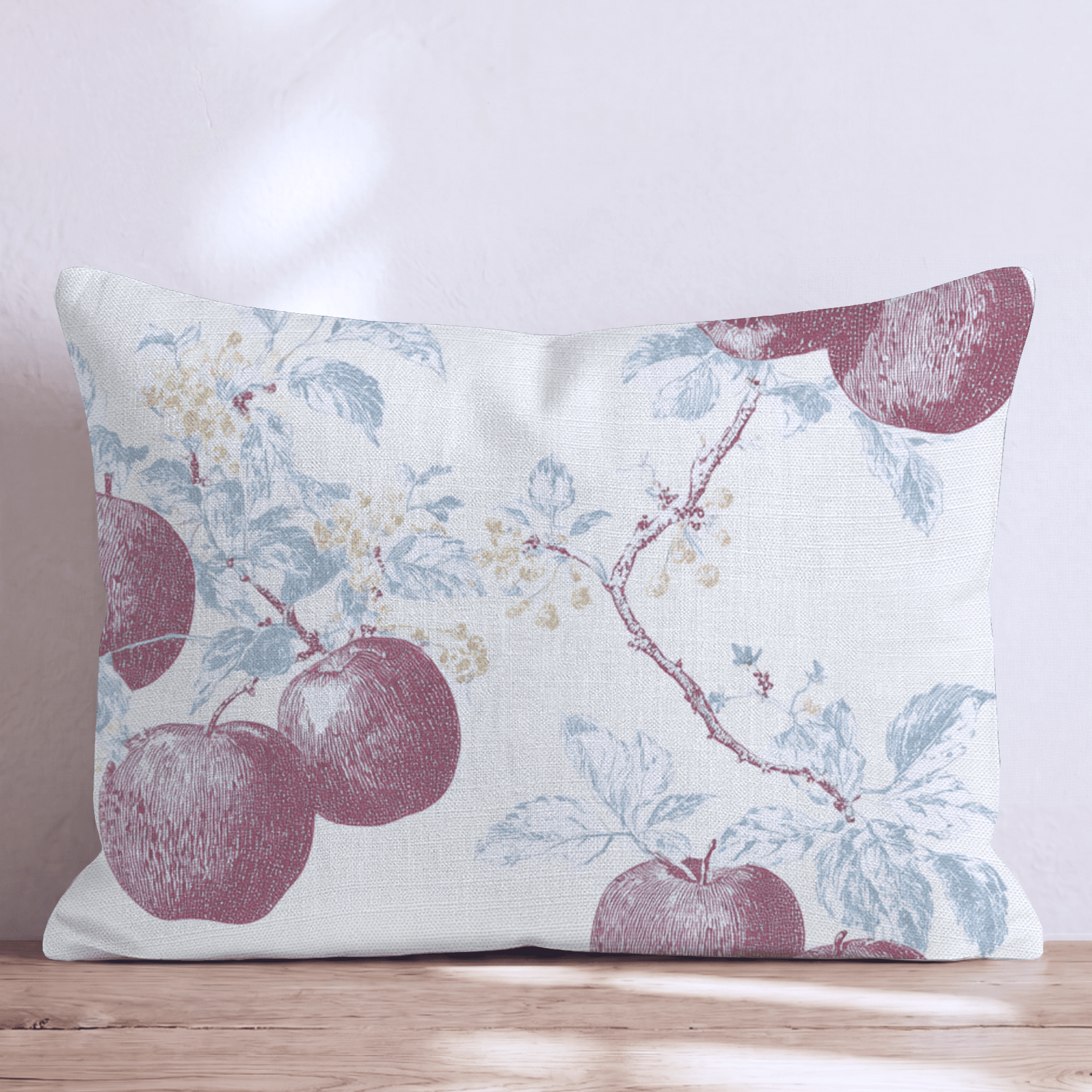 Apples and Branches Throw Pillow - Hillcroft Home
