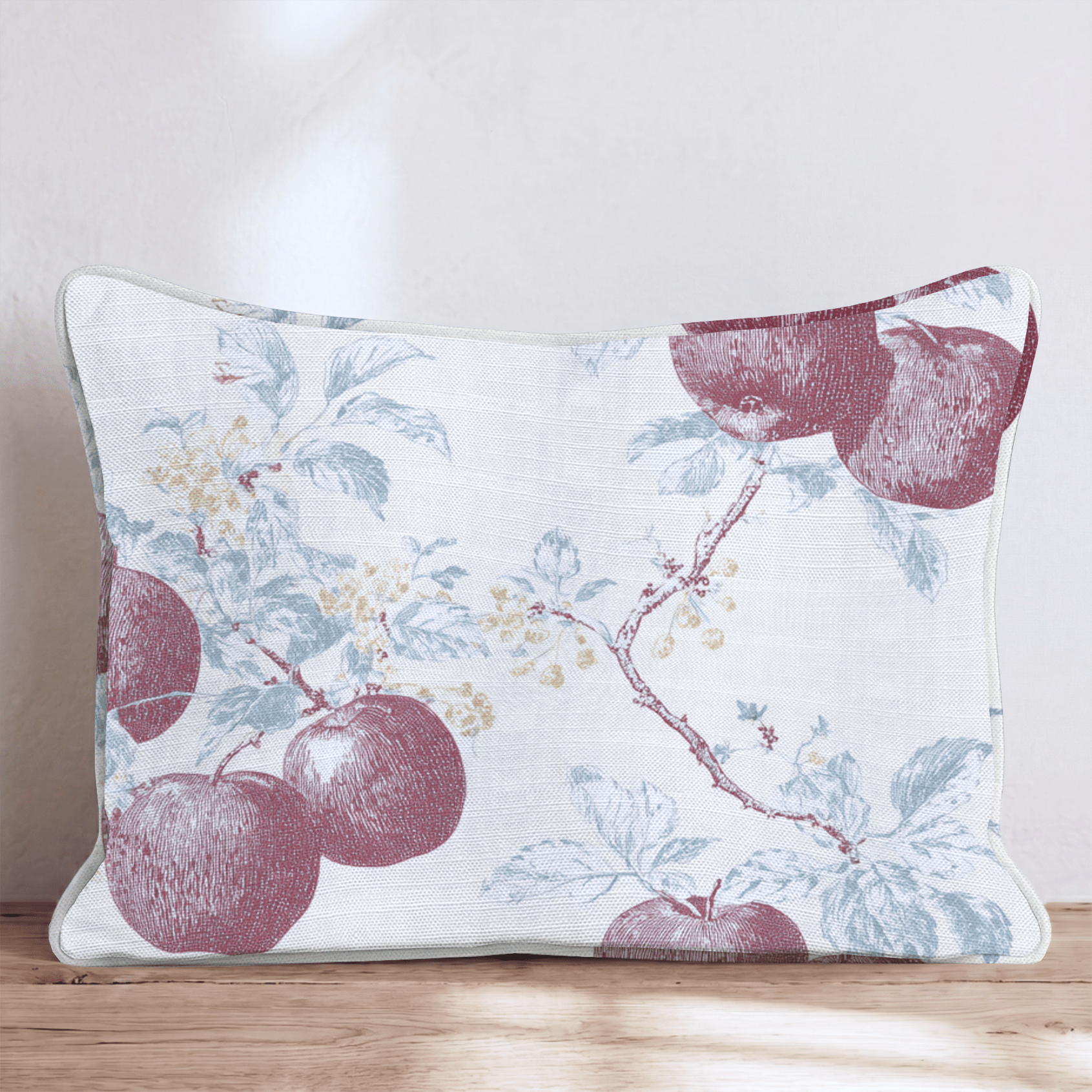 Apples and Branches Throw Pillow - Hillcroft Home