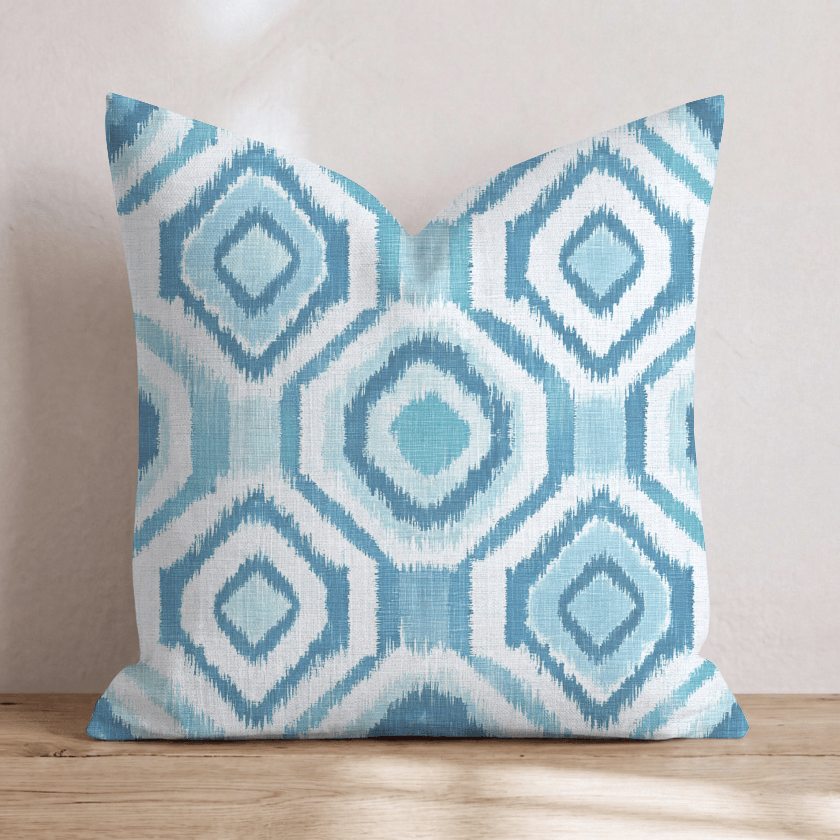 Aqua Throw Pillow - Hillcroft Home