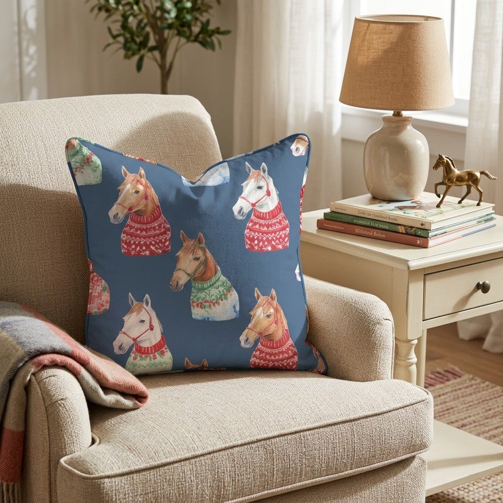 Arabian Sweater Portraits Throw Pillow - Hillcroft Home