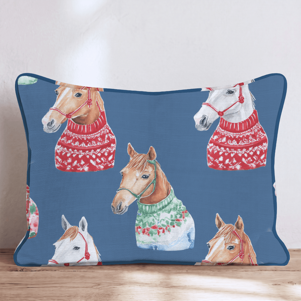Arabian Sweater Portraits Throw Pillow - Hillcroft Home