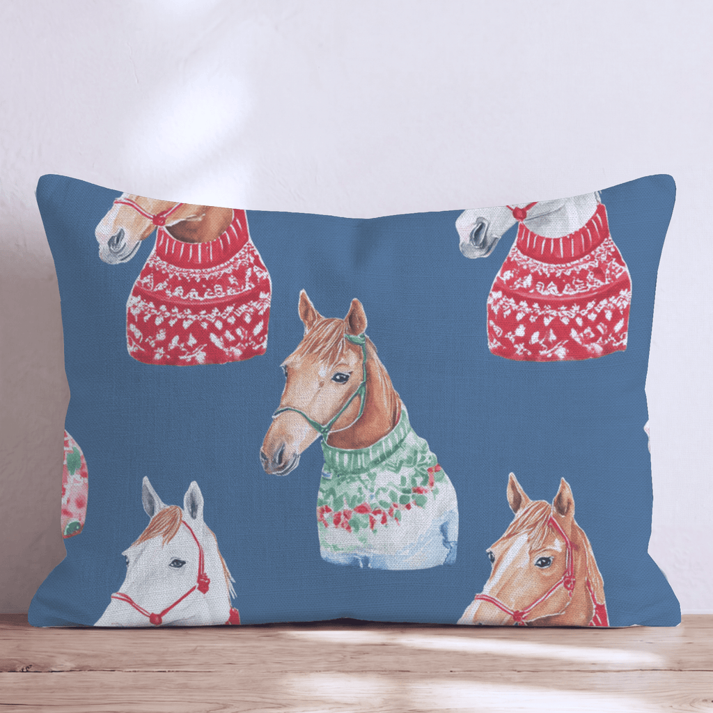 Arabian Sweater Portraits Throw Pillow - Hillcroft Home