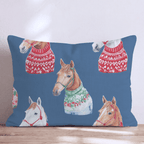 Arabian Sweater Portraits Throw Pillow - Hillcroft Home