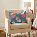 Arabian Sweater Portraits Throw Pillow - Hillcroft Home