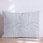 Arch Rainbow Outline Throw Pillow - Hillcroft Home