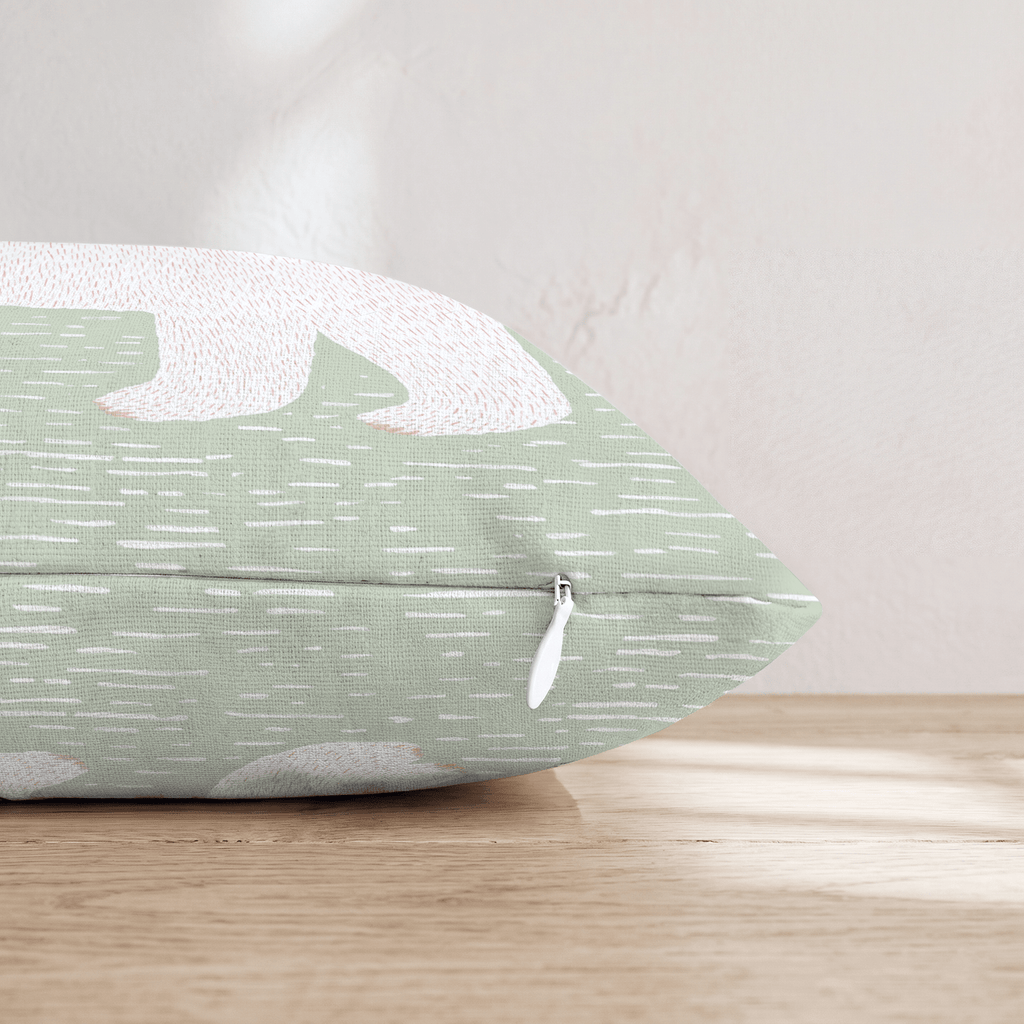 Arctic Bear Throw Pillow - Hillcroft Home