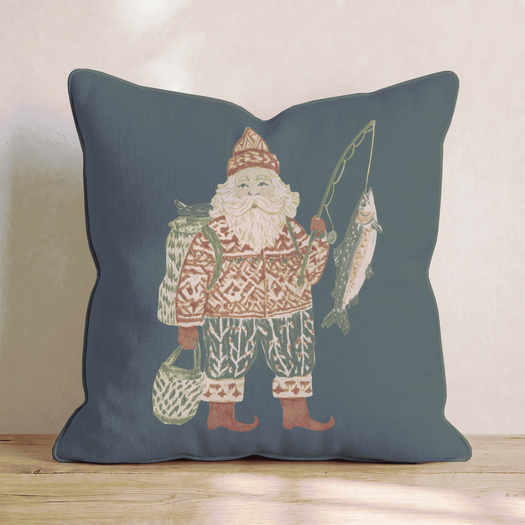 Arctic Fisherman Throw Pillow - Hillcroft Home
