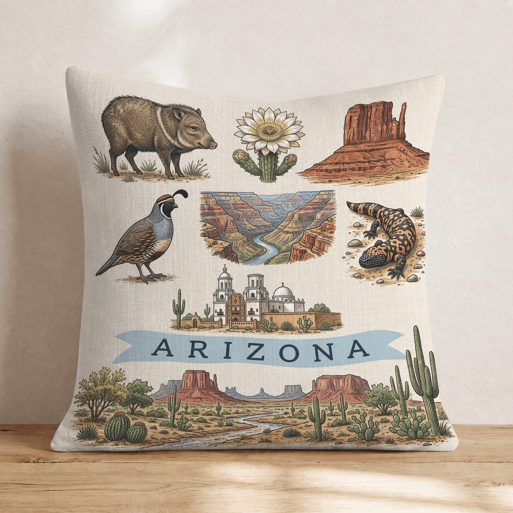 Arizona Gallery Throw Pillow - Hillcroft Home