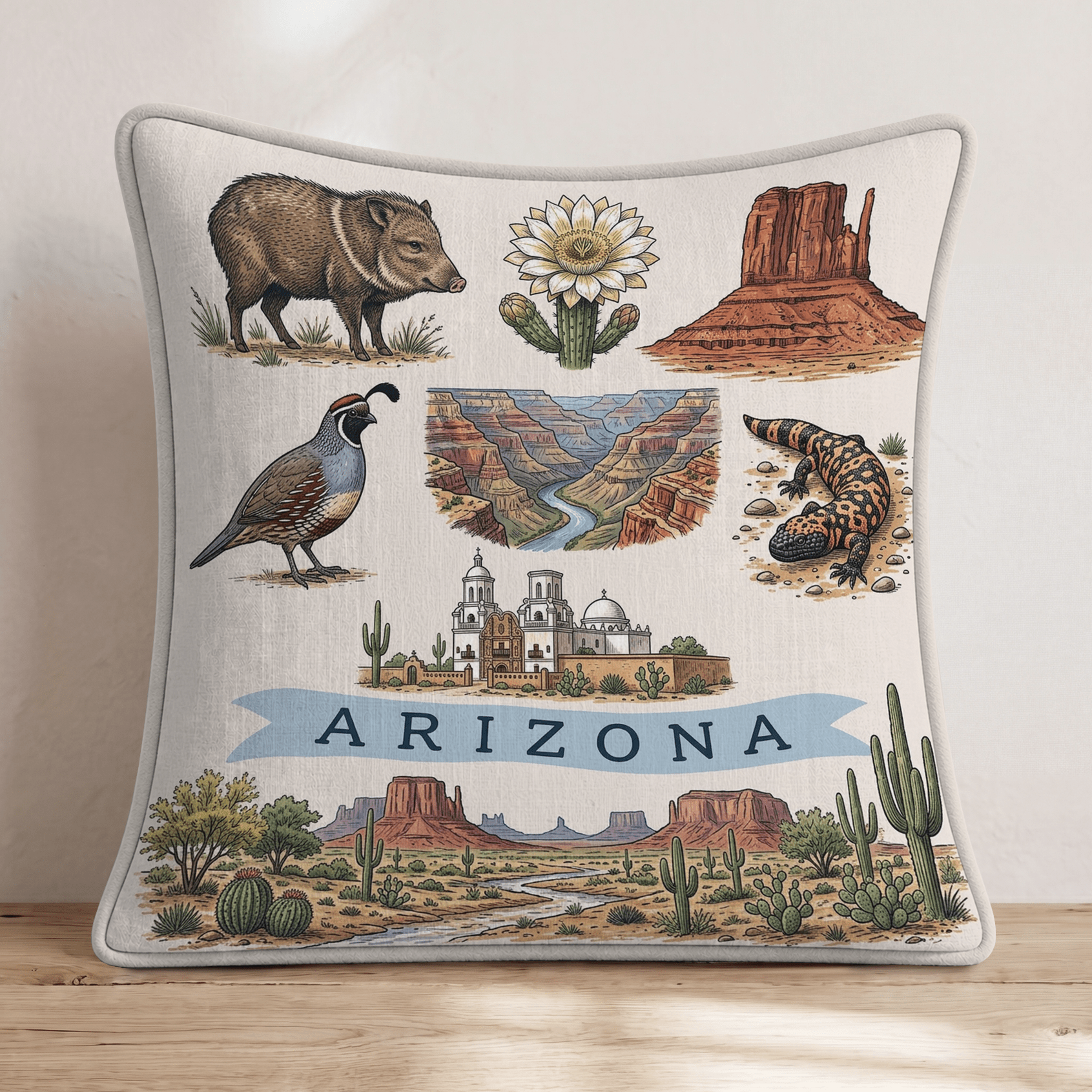 Arizona Gallery Throw Pillow - Hillcroft Home
