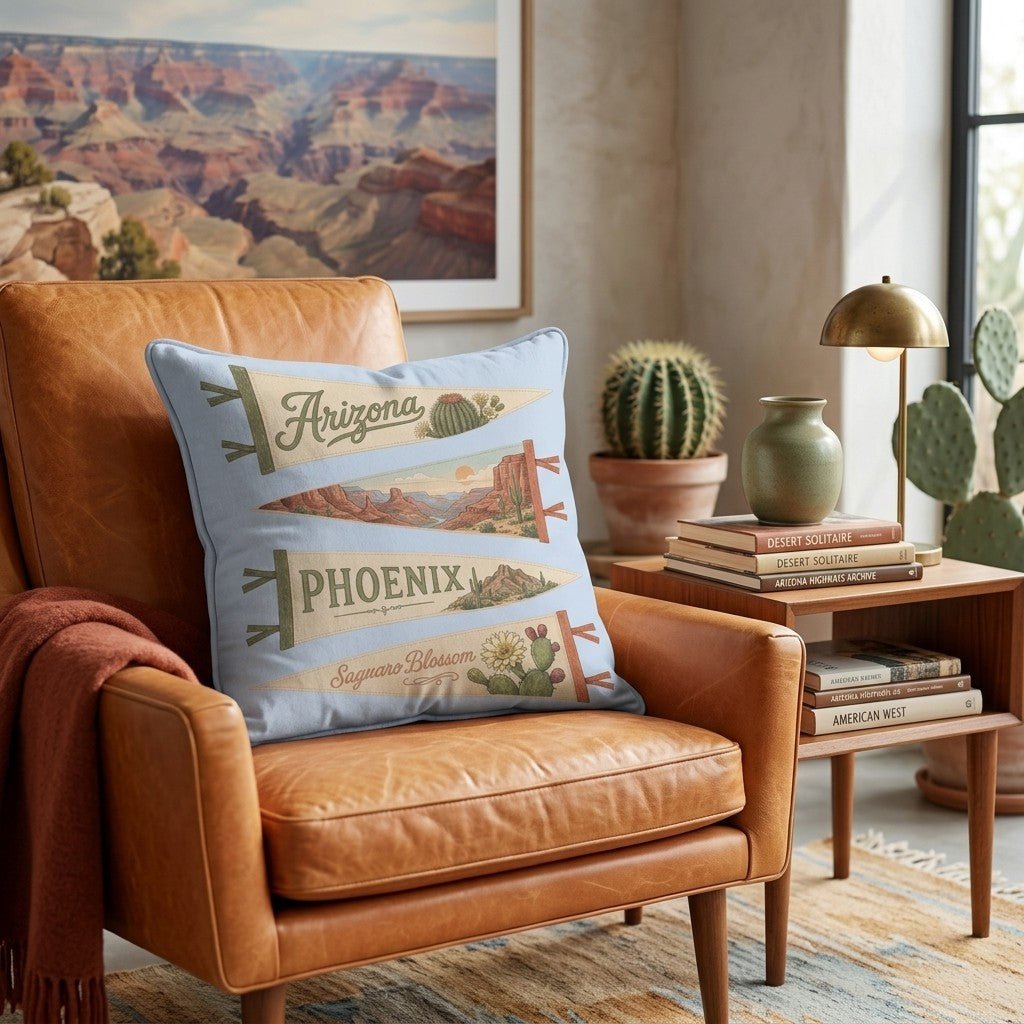 Arizona Pennant Throw Pillow - Hillcroft Home