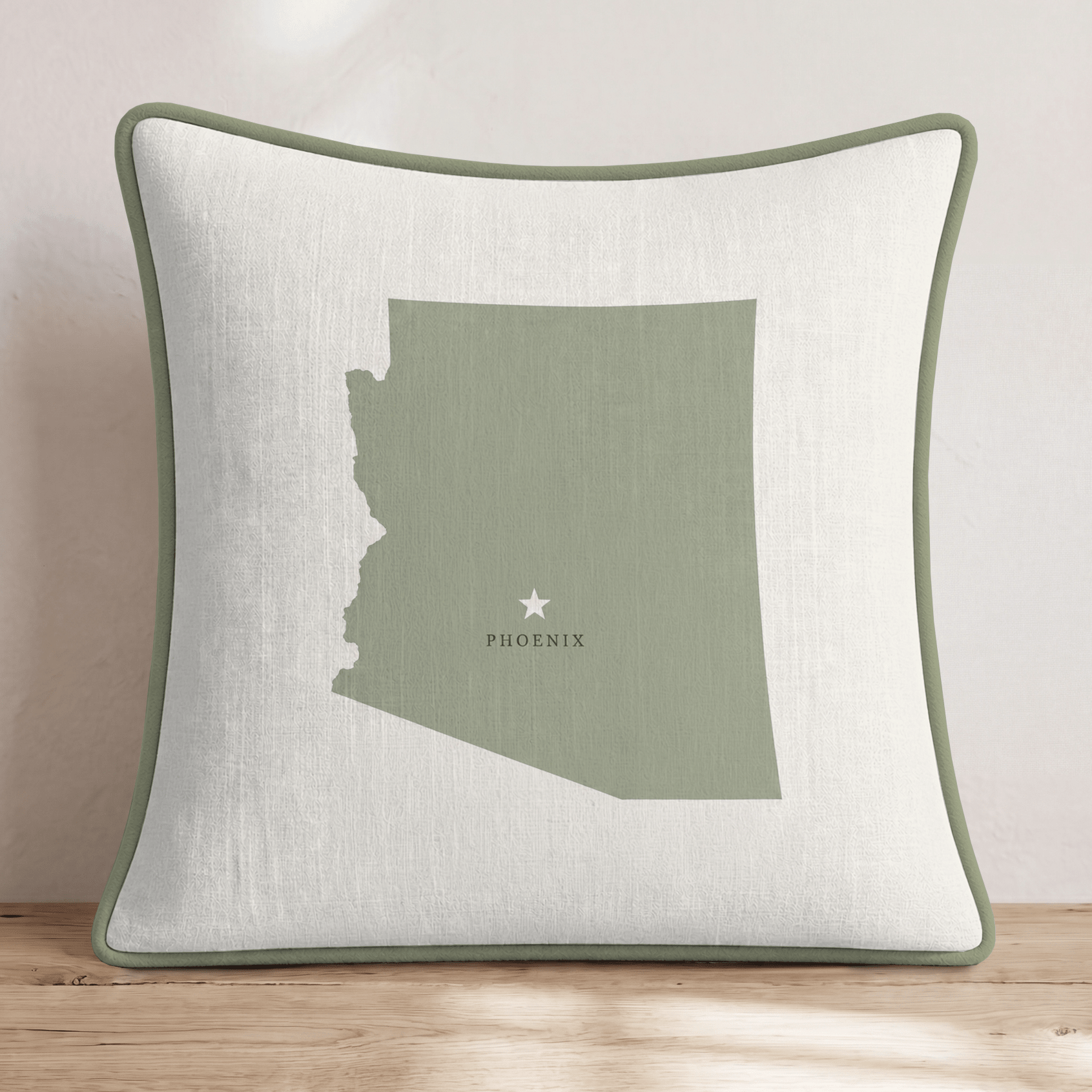 Arizona State Capital Throw Pillow - Hillcroft Home