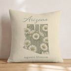 Arizona State Flower Throw Pillow - Hillcroft Home