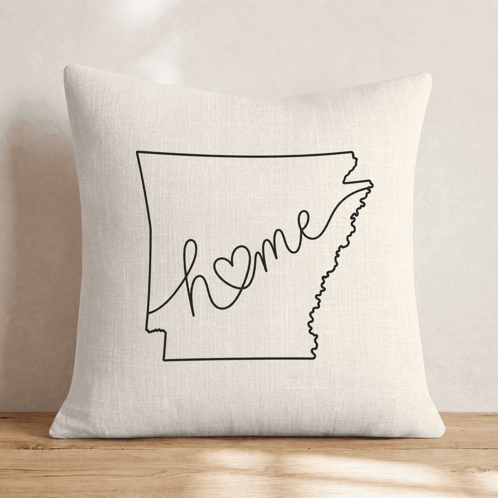 Arkansas Home Throw Pillow - Hillcroft Home