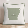 Arkansas State Capital Throw Pillow - Hillcroft Home