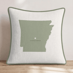 Arkansas State Capital Throw Pillow - Hillcroft Home