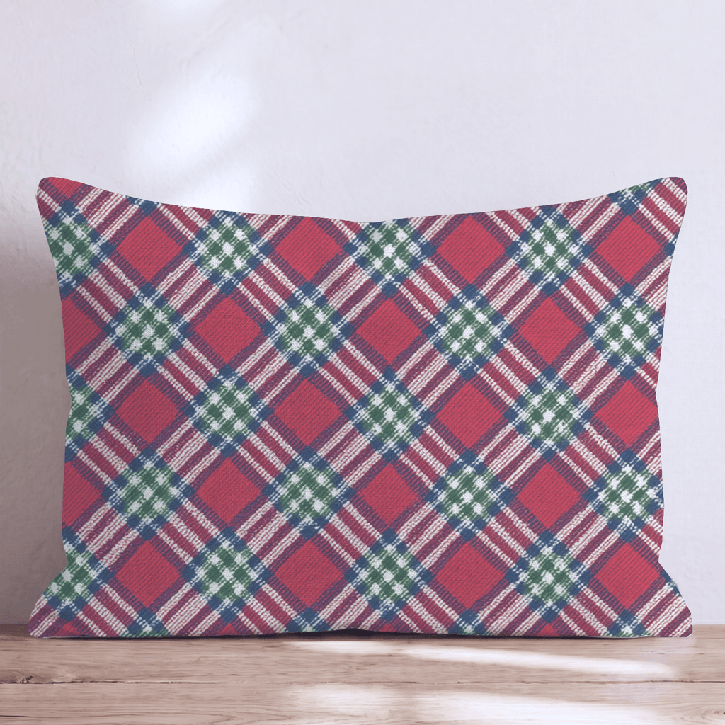 Arletta Plaid Throw Pillow - Hillcroft Home
