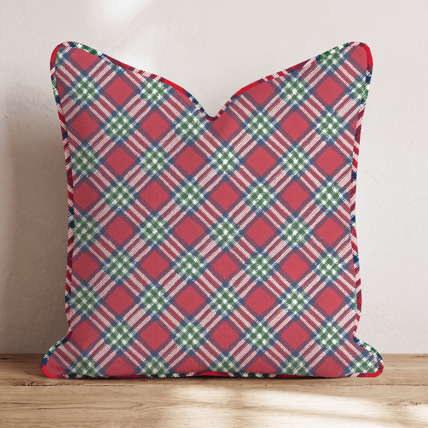Arletta Plaid Throw Pillow - Hillcroft Home