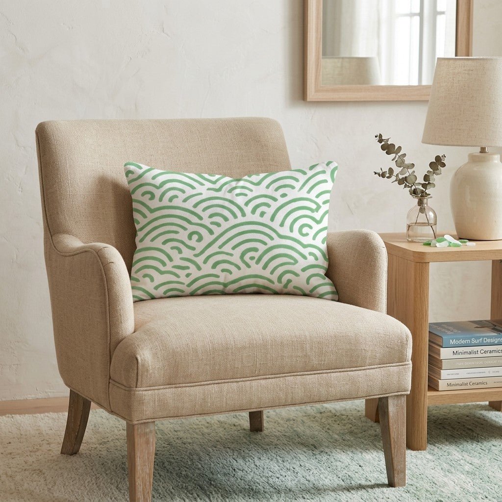 Arlington Waves Throw Pillow - Hillcroft Home