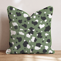 Army Cow Green Throw Pillow - Hillcroft Home
