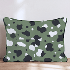 Army Cow Green Throw Pillow - Hillcroft Home