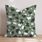 Army Cow Green Throw Pillow - Hillcroft Home