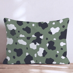 Army Cow Green Throw Pillow - Hillcroft Home