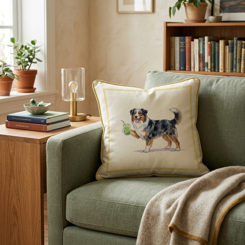 Aussie Matcha Throw Pillow - Hillcroft Home