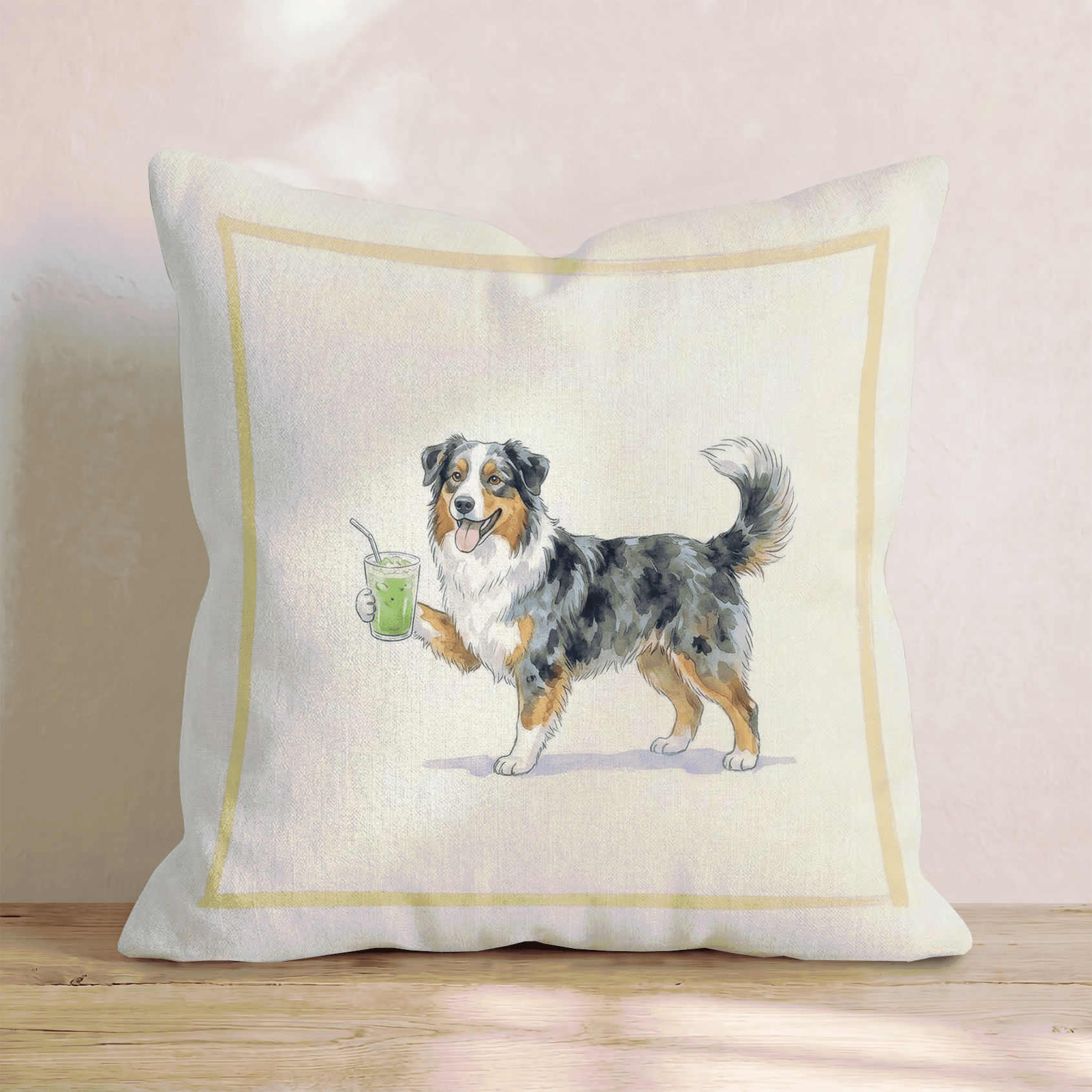 Aussie Matcha Throw Pillow - Hillcroft Home